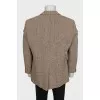 Men's wool and silk jacket
