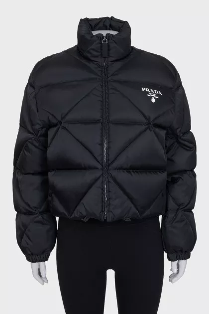 Чорна куртка Re-Nylon Gabardine