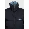 Black zip-up jacket with logo