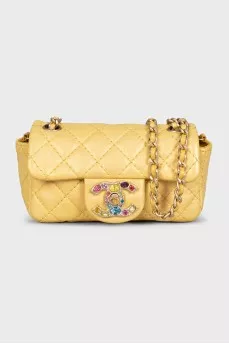 Желтая мини-сумка Mini Flap