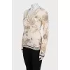 Tapered-fit pullover with a print