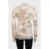Tapered-fit pullover with a print