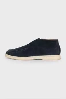Open Walk Suede High Top loafers