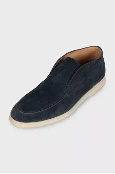 Open Walk Suede High Top loafers