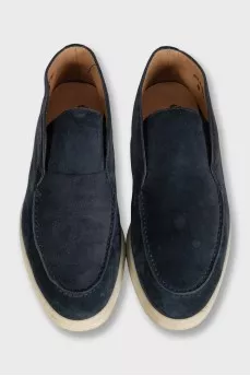 Open Walk Suede High Top loafers