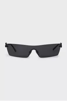 Rimless sunglasses with logo