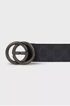 GG Marmont black leather belt