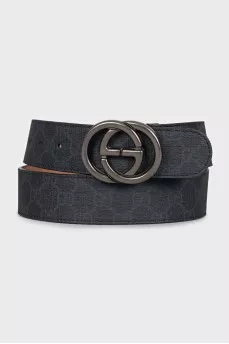 GG Marmont black leather belt