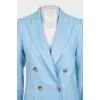 Suit with trousers and a double-breasted jacket