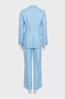 Suit with trousers and a double-breasted jacket