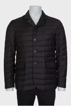 Men's brown jacket with patch pockets