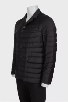 Men's brown jacket with patch pockets