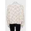 Кардиган крою oversize на кнопках