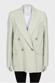 Light green jacket with tag