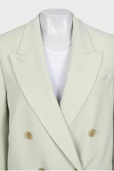 Light green jacket with tag