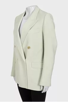 Light green jacket with tag