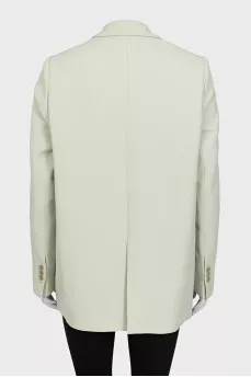 Light green jacket with tag