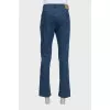Men's blue jeans with patch pockets