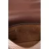 Мужской коричневый портфель из канвы