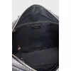 Men's canvas briefcase with print