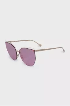 Cat eye sunglasses with pink lenses