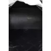 Black leather bag with weave