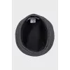 Gray wool beret