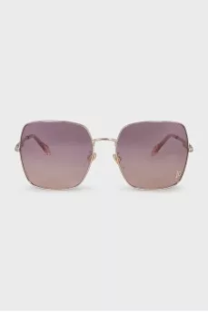 Sunglasses with pink lenses