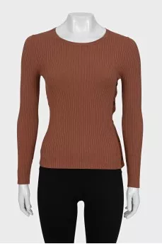 Fitted jumper with buttons on the side