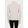 Figured knit sweater
