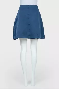 Navy Blue Zip Skirt