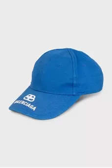 Men's blue cap with logo
