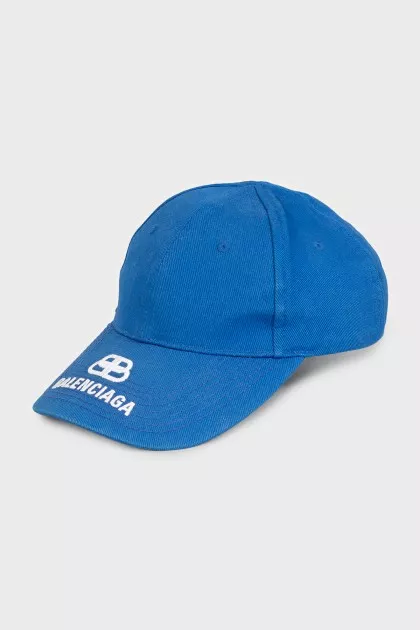 Men's blue cap with logo