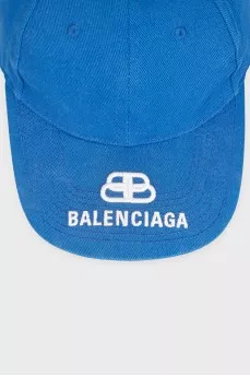 Men's blue cap with logo