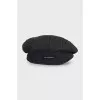 Men's beret with a plaid print