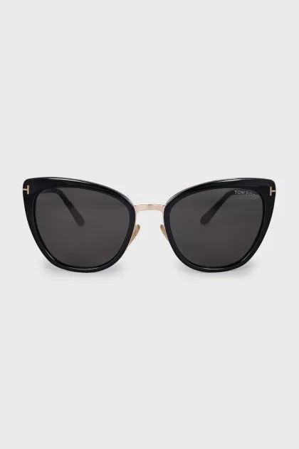 Black and gold frame sunglasses