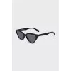 Cat-eye sunglasses with brand logo