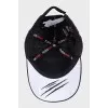 Men's black cap with logo