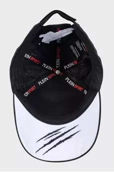 Men's black cap with logo