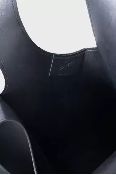 Black leather Heart bag