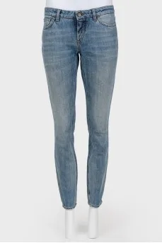 Blue jeans of blue