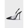 Leather slingbacks Chica