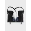 Leather slingbacks Chica