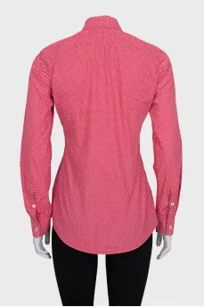 Red polka dot shirt