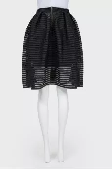 Perforated black sun skirt