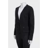 Black cardigan with accent buttons