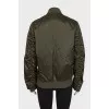 Loose khaki bomber jacket