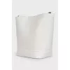 White Triomphe Bucket Bag