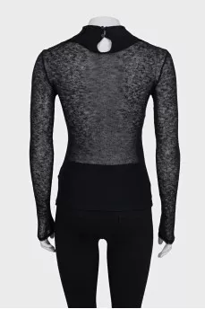 Black long sleeve with lace