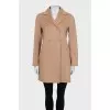 Straight-cut button-down coat